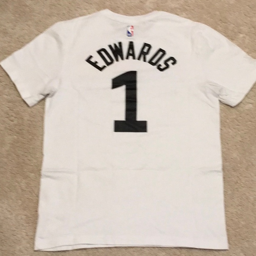 Nike Minnesota Timberwolves City Edition Anthony Edwards T-Shirt (#1) - Picture 2 of 2